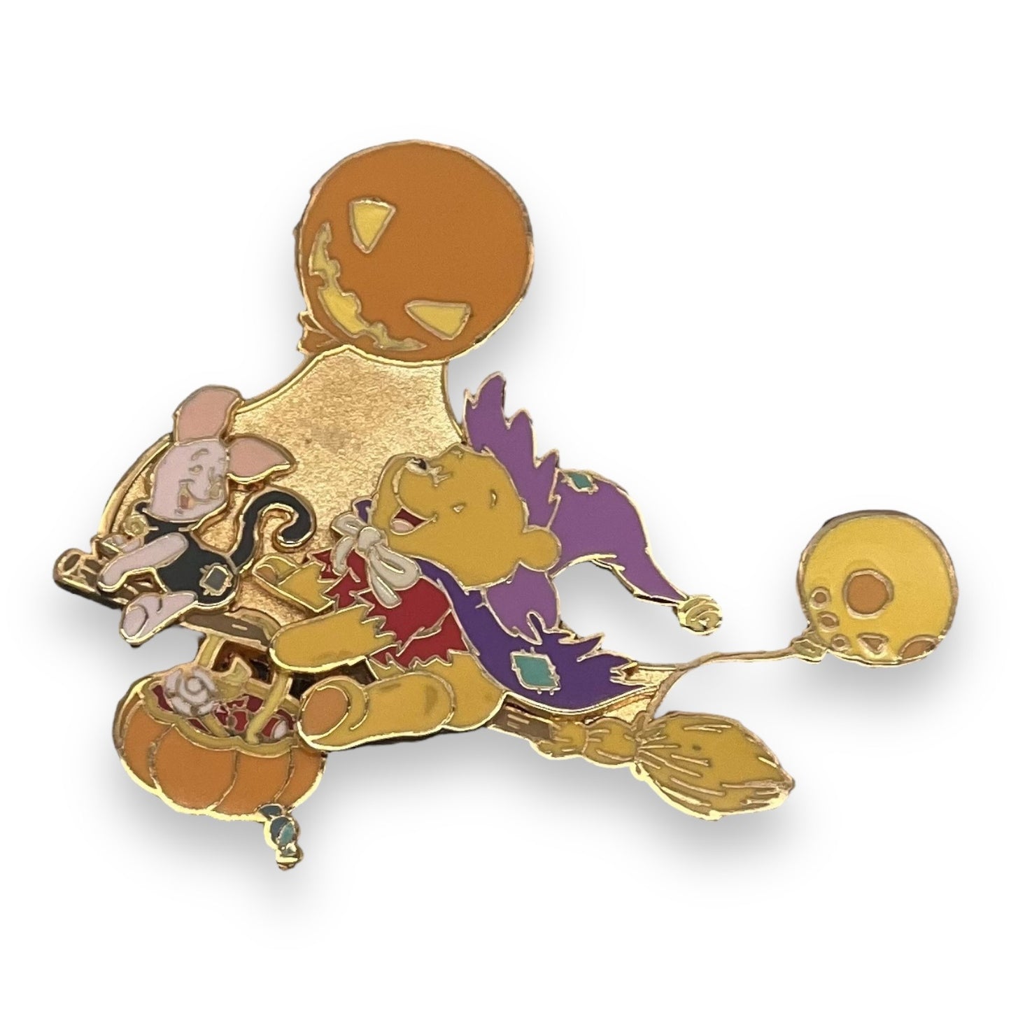 TDR Pooh & Piglet Halloween Costume Slider Pin