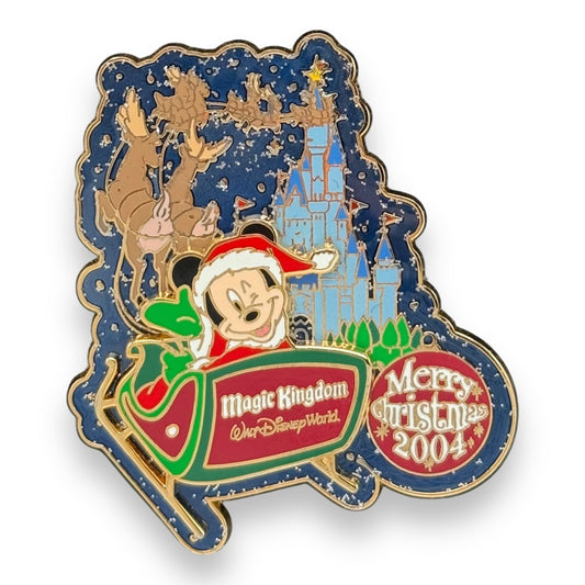 WDW Merry Christmas 2004 Magic Kingdom Santa Mickey Pin