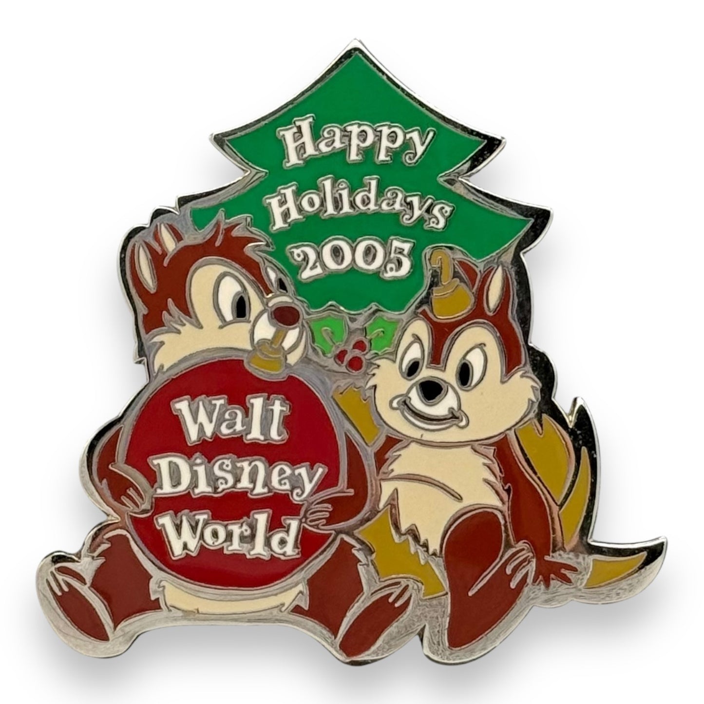 WDW Happy Holidays 2005 Chip and Dale Pin