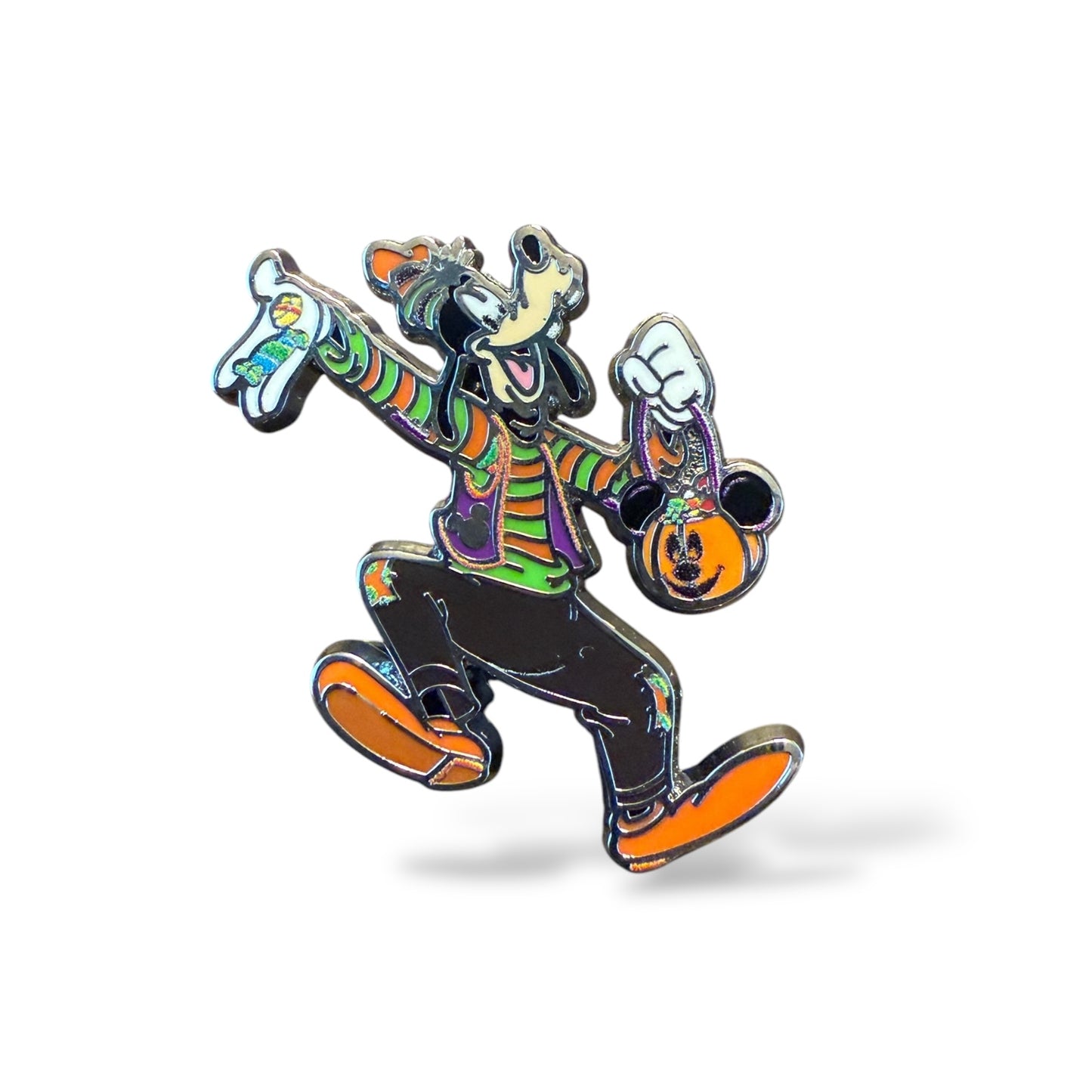 Cast Lanyard Goofy Holidays Halloween Hidden Mickey Pin