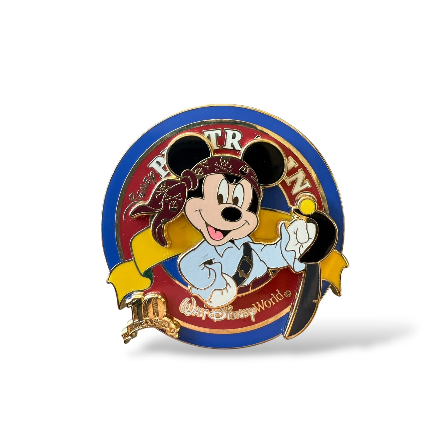 WDW 10th Anniversary Pin Trading Nights Mickey Pirate Pin