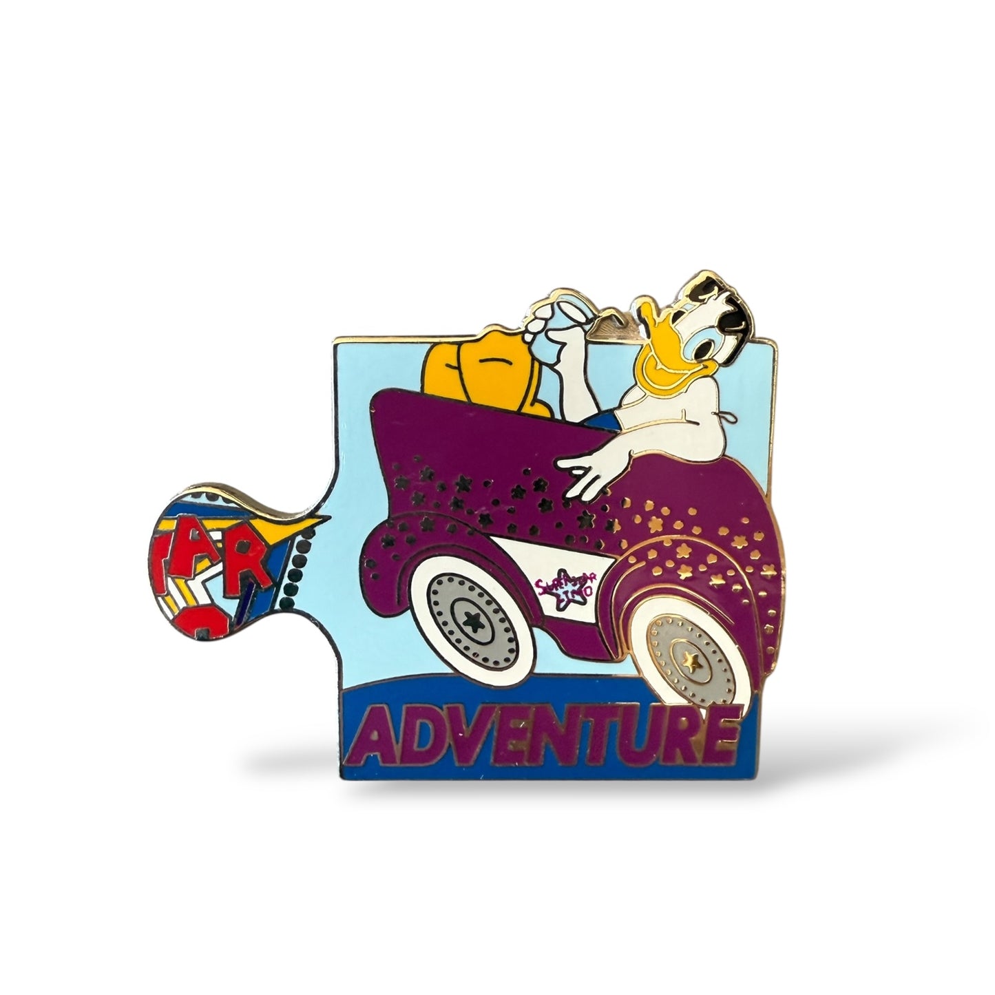 DCA Attraction Logo Puzzles Super Star Limo Right Pin