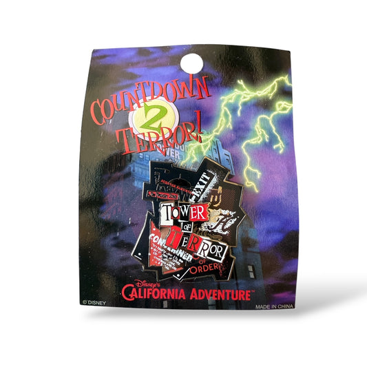 DLR Countdown 2 Terror Twilight Zone Tower of Terror Logo Pin