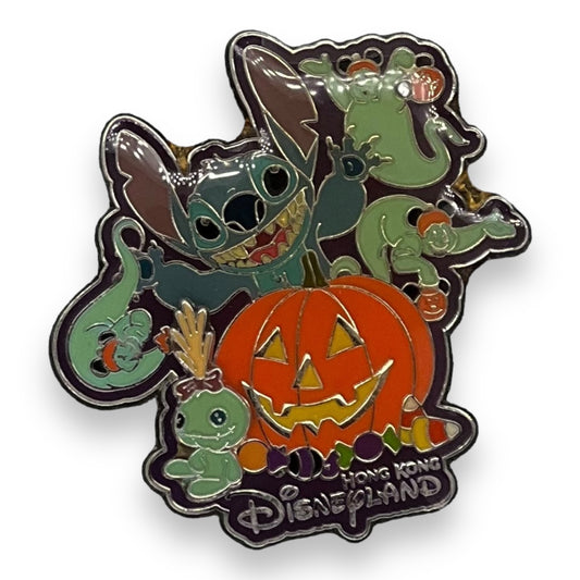 HKDL Halloween 2008 Stitch & Friends Pin