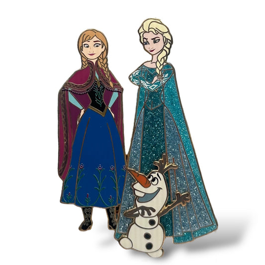 WDI Heroines and Sidekicks Elsa, Anna, and Olaf Pin