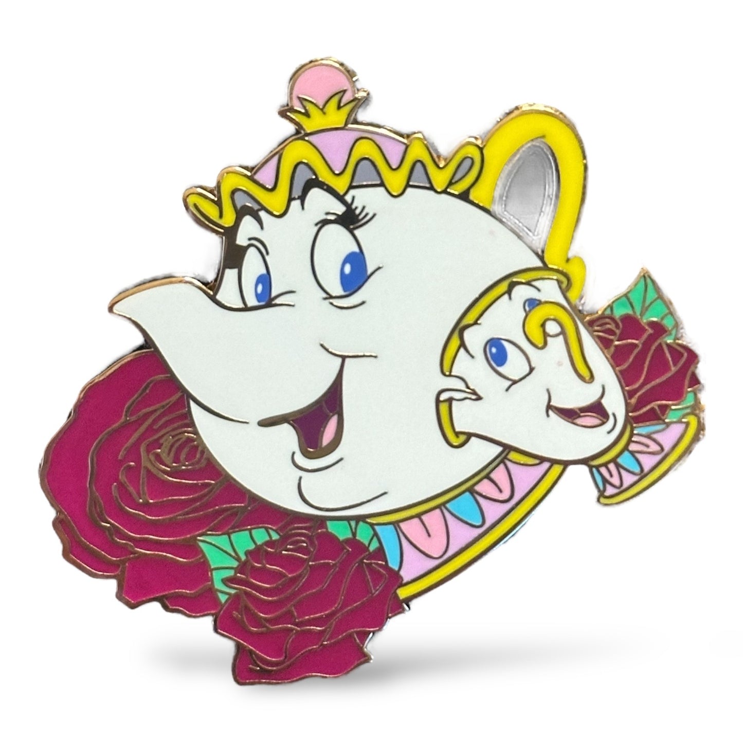 DLRP Mrs. Potts and Chip Roses Pin