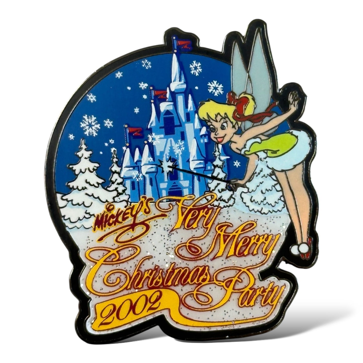 WDW Mickey's Very Merry Christmas Party 2002 Tinker Bell Castle Pin