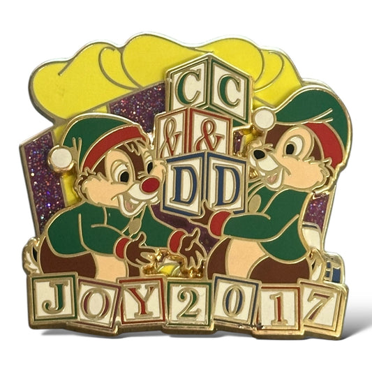 Disney Parks Joy 2017 Chip and Dale Pin