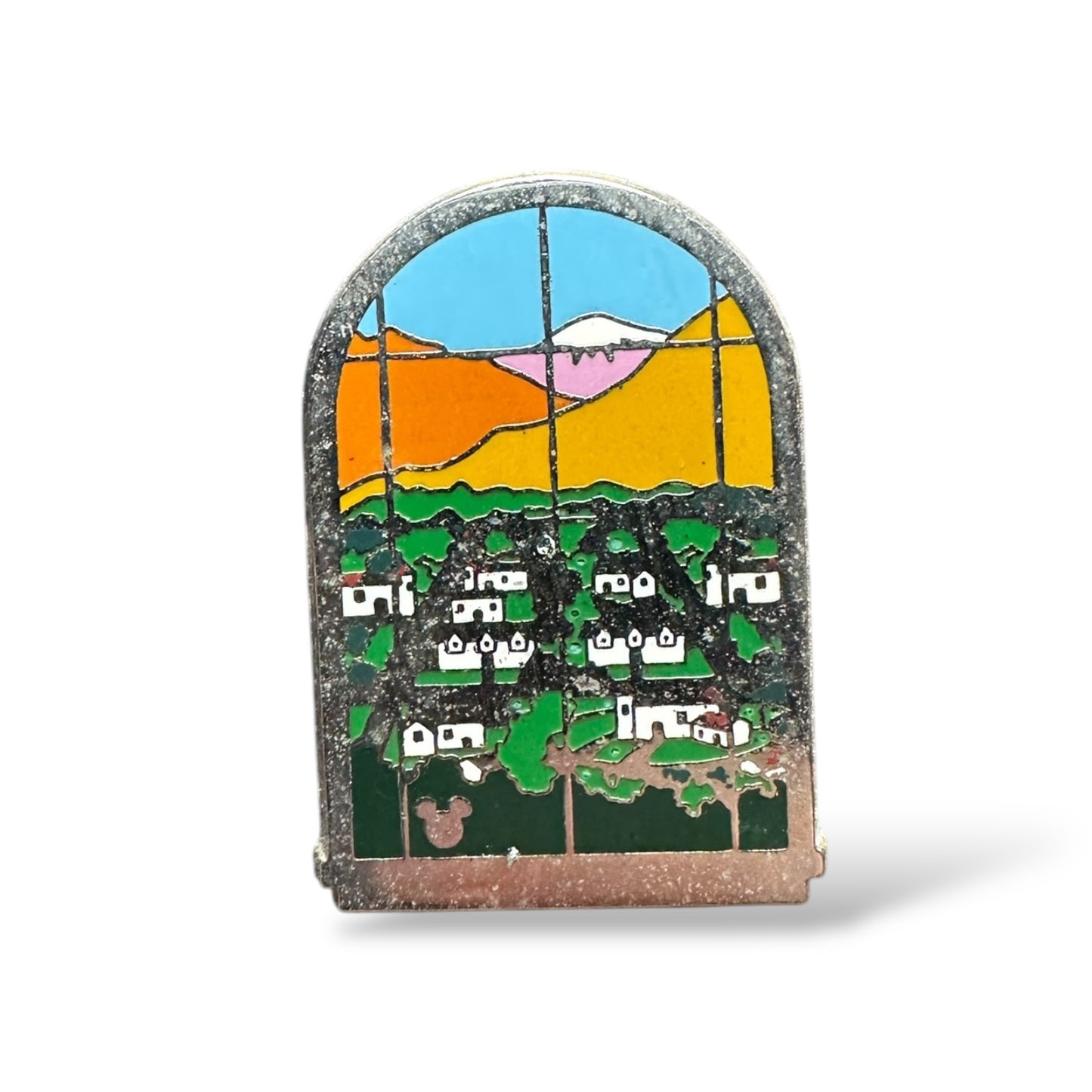 Cast Lanyard Disney California Adventure Tile Murals Housing Community Hidden Mickey Pin