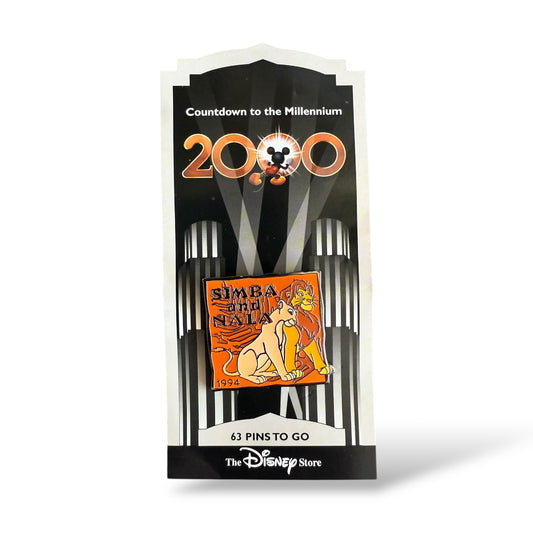 Disney Store Countdown To The Millennium Simba and Nala 1994 Pin