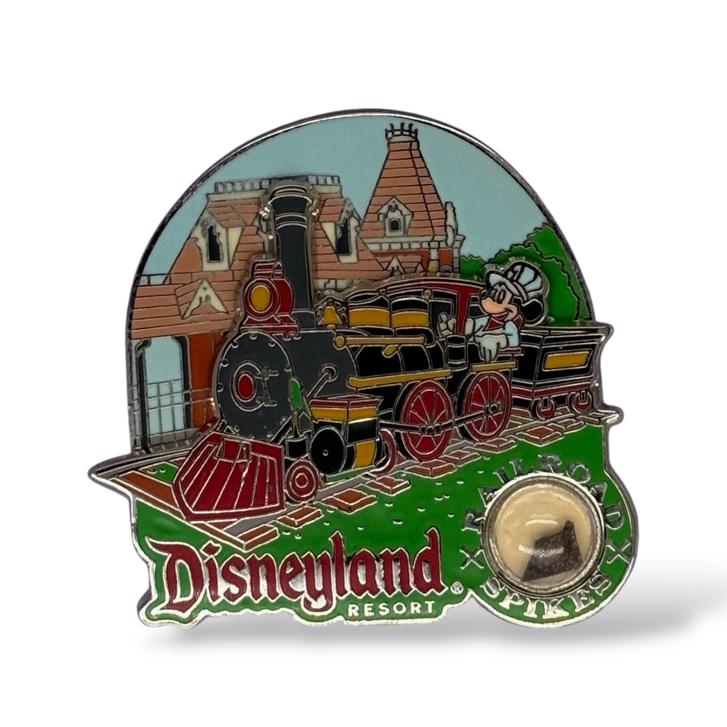 DLR Piece of Disney History Mickey The Railroad Spikes Pin