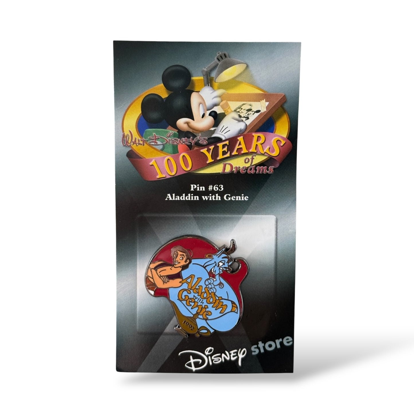 Disney Store 100 Years of Dreams Aladdin with Genie Pin
