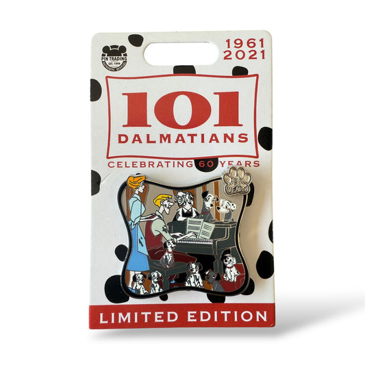 Disney Parks 60th Anniversary 101 Dalmatians Piano Pin