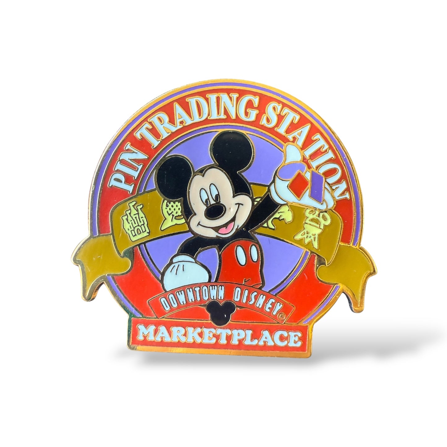 WDW Pluto's Pin Pursuit Downtown Disney Marketplace 26th Anniversary Pin Trading Station Pin