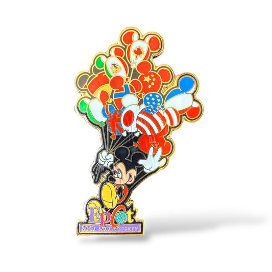WDW Celebrating 20 Years of Discovery Epcot Mickey and Balloons Pin