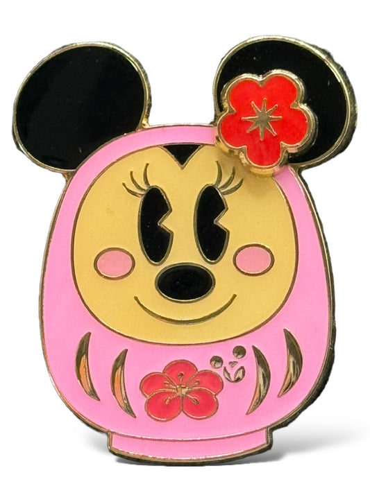 TDR New Years 2011 Pie Eyed Minnie Daruma Pin