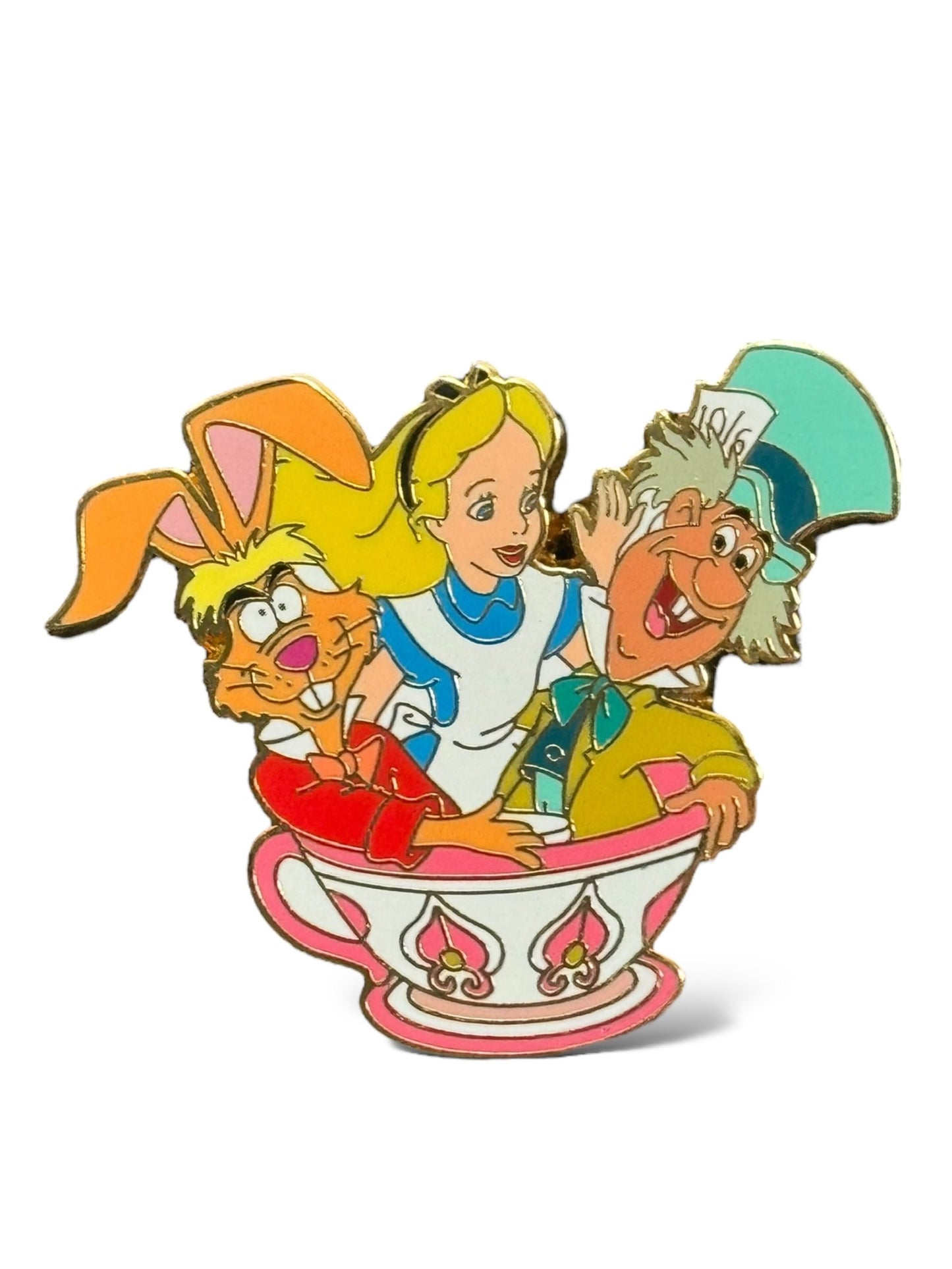 DLR Alice, Mad Hatter and March Hare Alice in Wonderland Mad Tea Party Pin