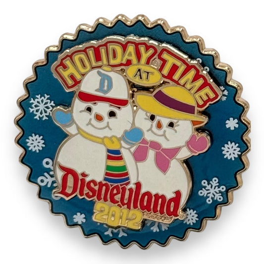 DLR Holiday Time at Disneyland 2012 Snowman Spinner Pin