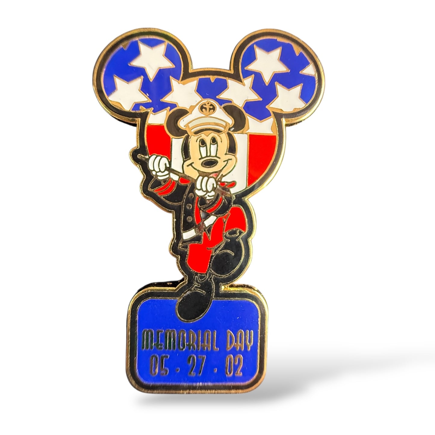 DLR Memorial Day Mickey Drum Major Pin