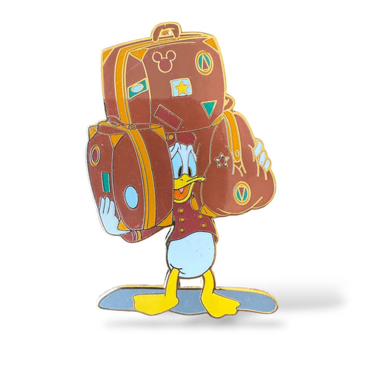 Disney Shopping Labor Day Donald Duck Bell Hop Luggage Pin
