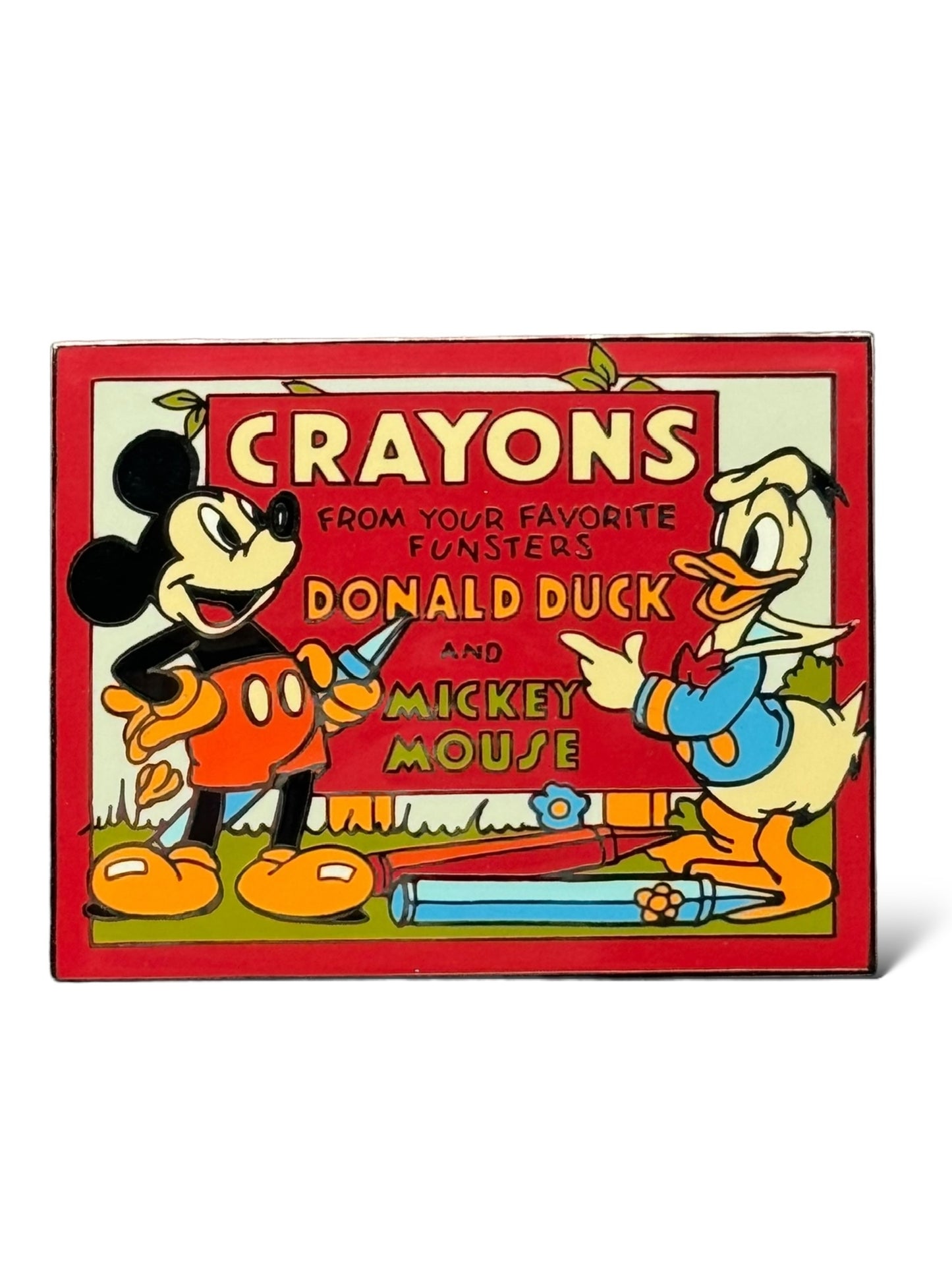 Disney Auctions Donald and Mickey Crayons Pin