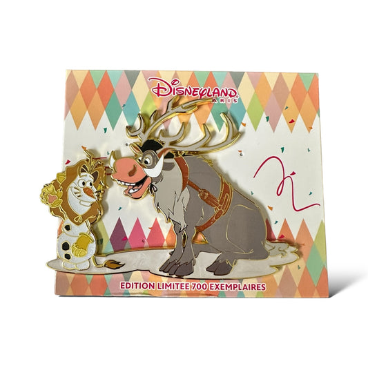 DLRP Disney Pin Carnival Olaf and Sven as Simba and Pumbaa Pin