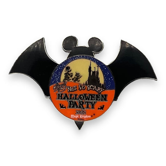 WDW Mickey's Not So Scary Halloween Party 2002 Bat with Mickey Ears Pin