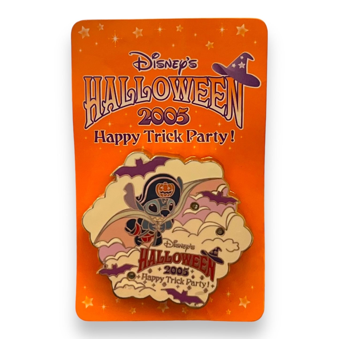 JDS Halloween 2005 Happy Trick Party Pirate Stitch Pin