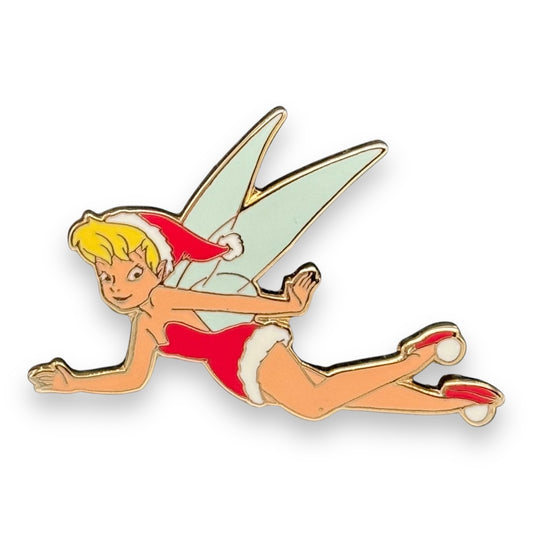 Disney Parks Jerry Leigh Holiday 2006 Santa Tinker Bell Flying Pin