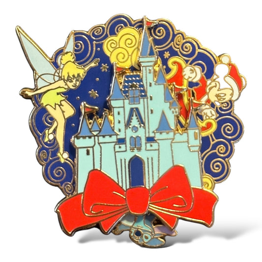 DEC Cinderella Castle Holiday Spinner Pin