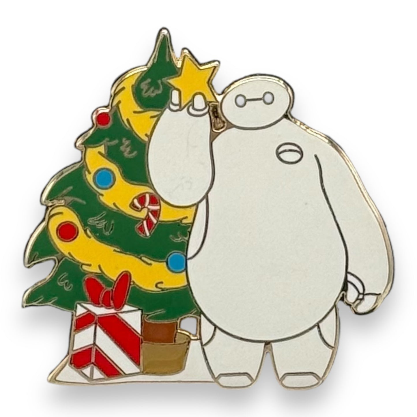 DSSH Holiday Cheer Toys for Tots Baymax Holding Christmas Tree Star Pin