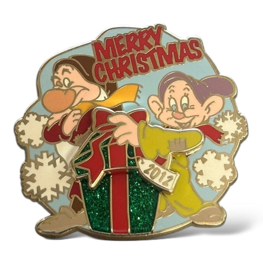 Disney Parks Christmas 2012 Dopey and Grumpy Pin