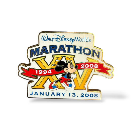 WDW 2008 Marathon 15th Anniversary Mickey Mouse Pin