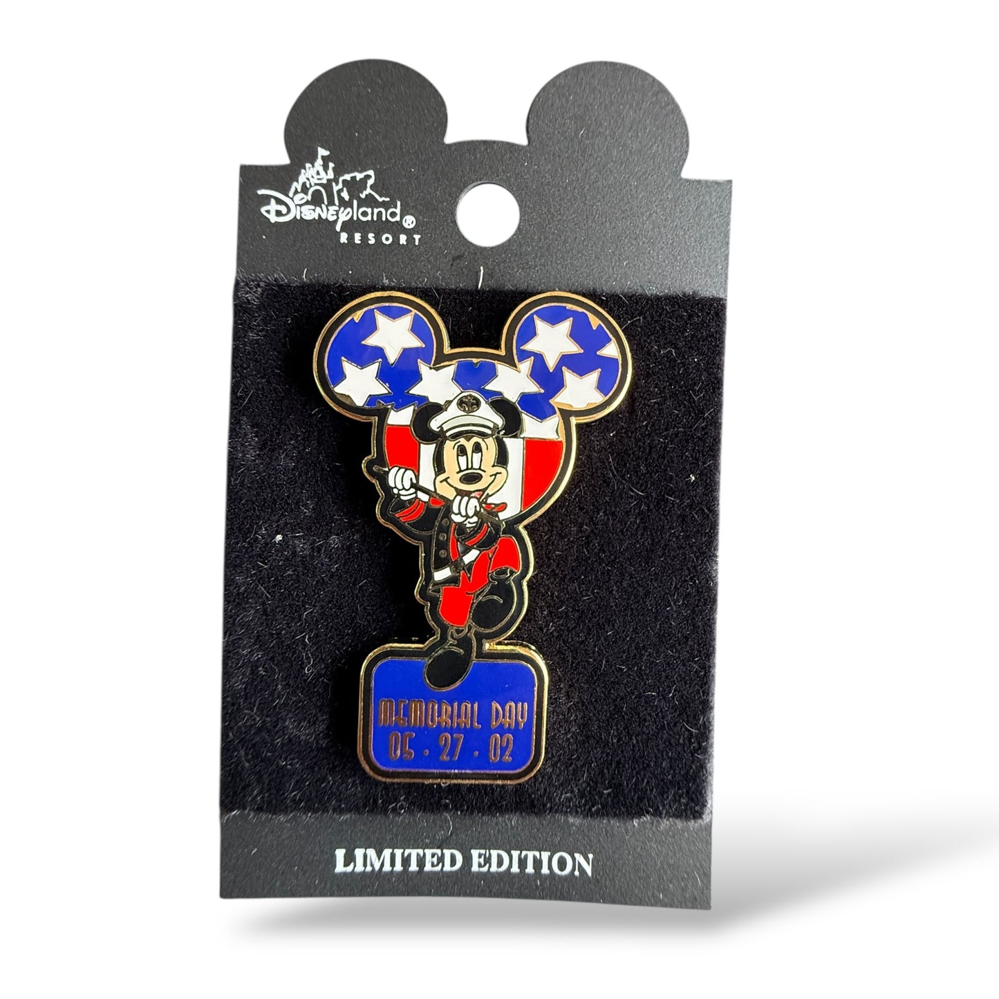 DLR Memorial Day Mickey Drum Major Pin