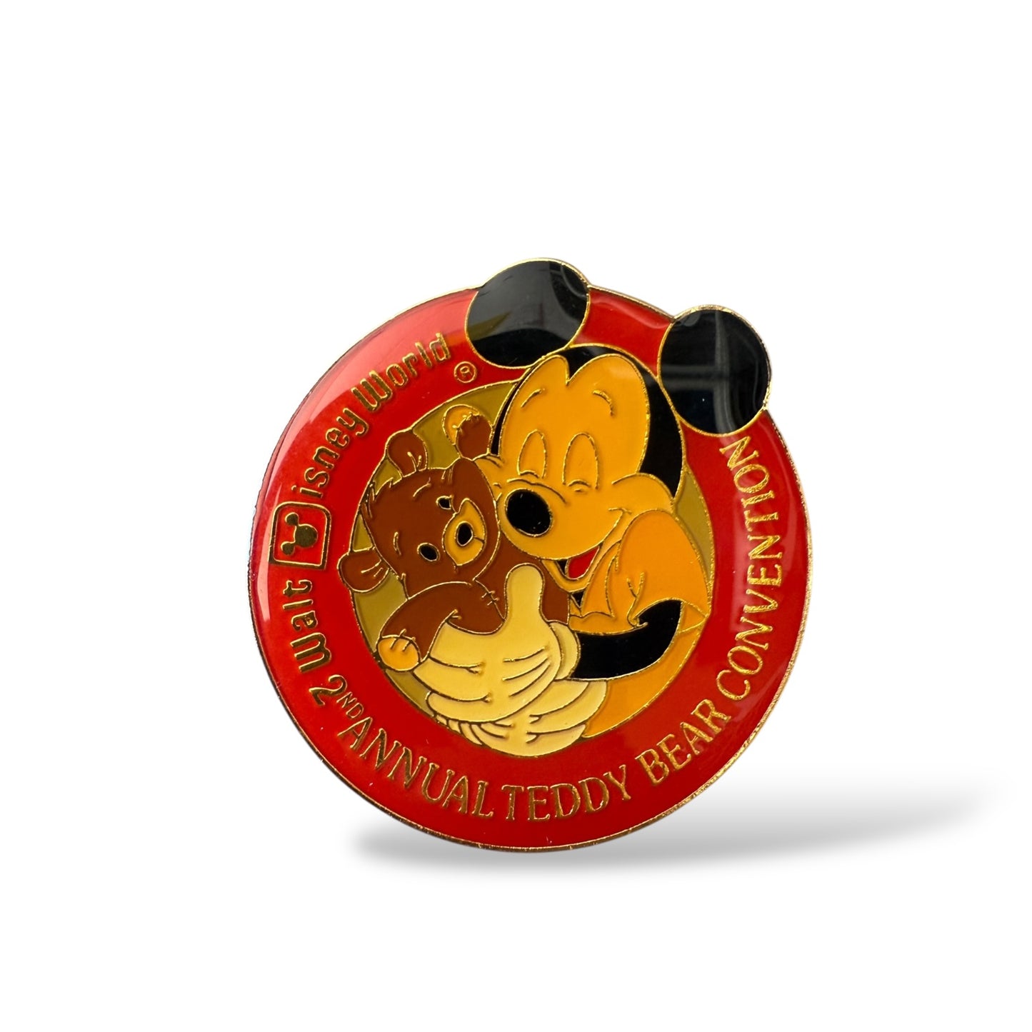 WDW 2nd Annual Teddy Bear Convention 1989 Mickey Pin