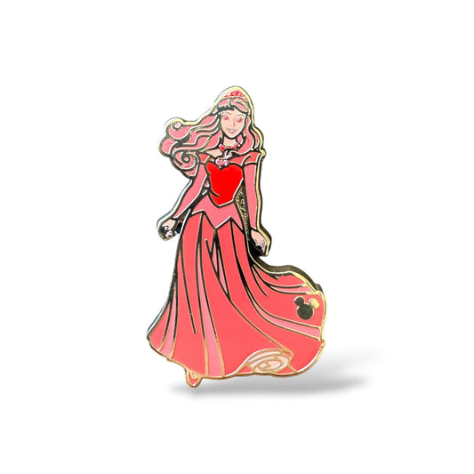 Cast Lanyard Pink Color Story Aurora Hidden Mickey Pin