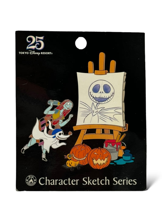 TDR 25th Anniversary Character Sketch Sally Pin