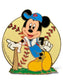 JDS Walt Disney 100th Year Disney Store Baseball Mickey Pin