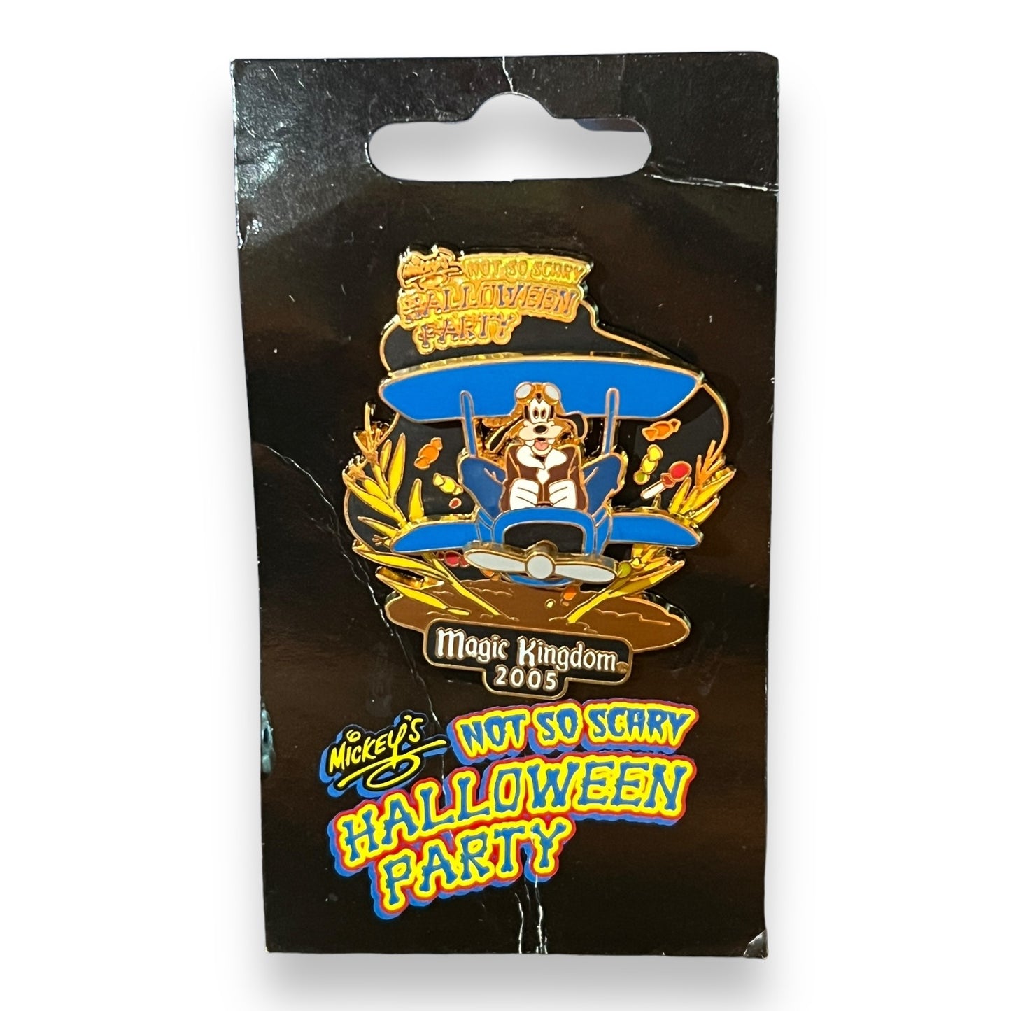 WDW Mickey's Not So Scary Halloween Party 2005 Barnstormer Goofy Pin