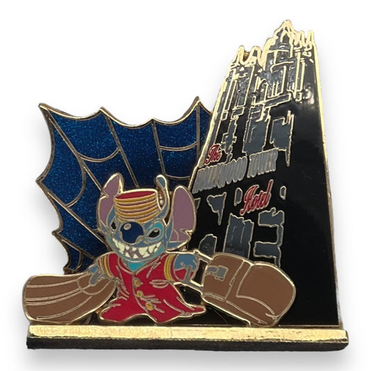 WDW 3D Attractions Diorama Hollywood Tower of Terror Stitch Pin