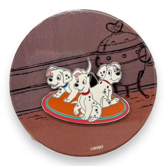 Disney Parks Holiday Ornament Dalmatian Pups Pin