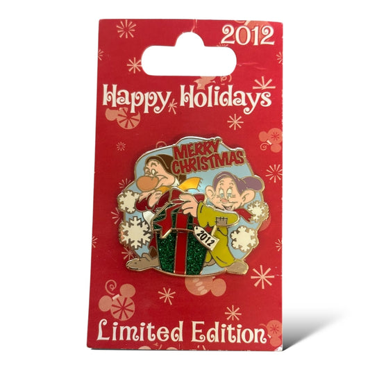 Disney Parks Christmas 2012 Dopey and Grumpy Pin
