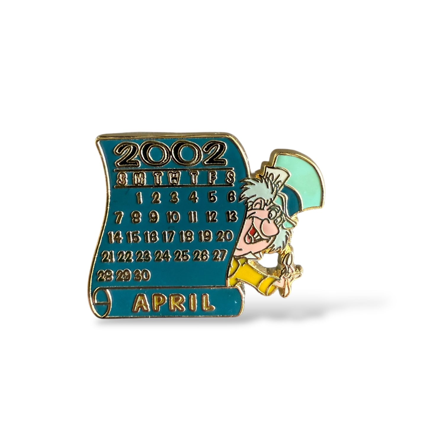 Disney Store 12 Months of Magic Mad Hatter April Pin