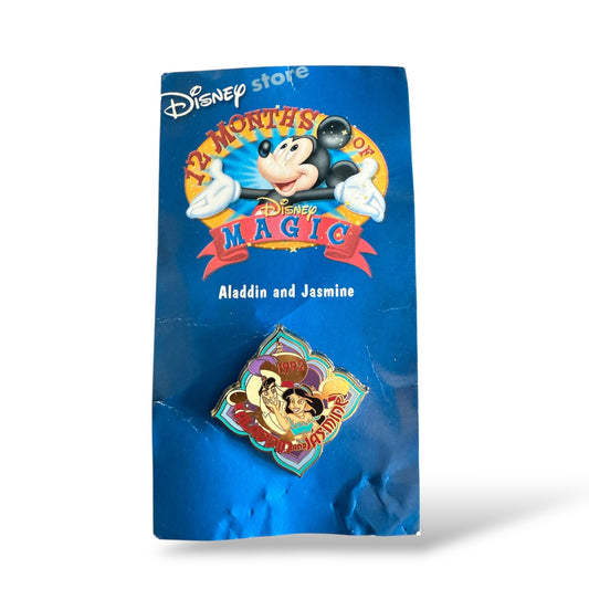 Disney Store 12 Months of Magic Aladdin & Jasmine Pin