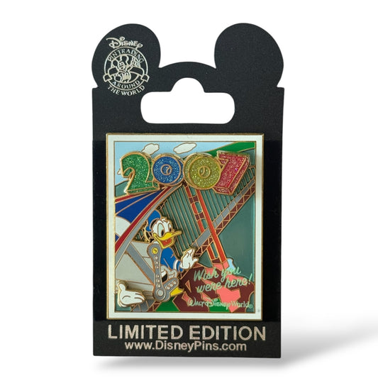 WDW White Glove Wish You Were Here 2007 Soarin' Donald Duck Pin