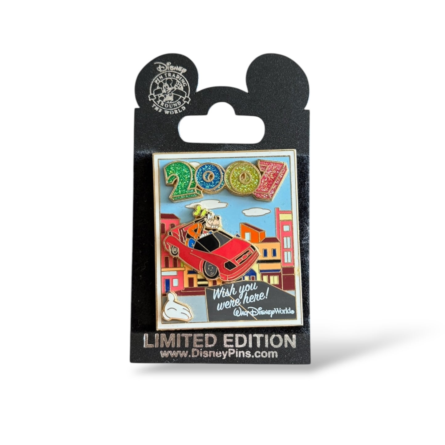 WDW White Glove Wish You Were Here 2007 Goofy Pin