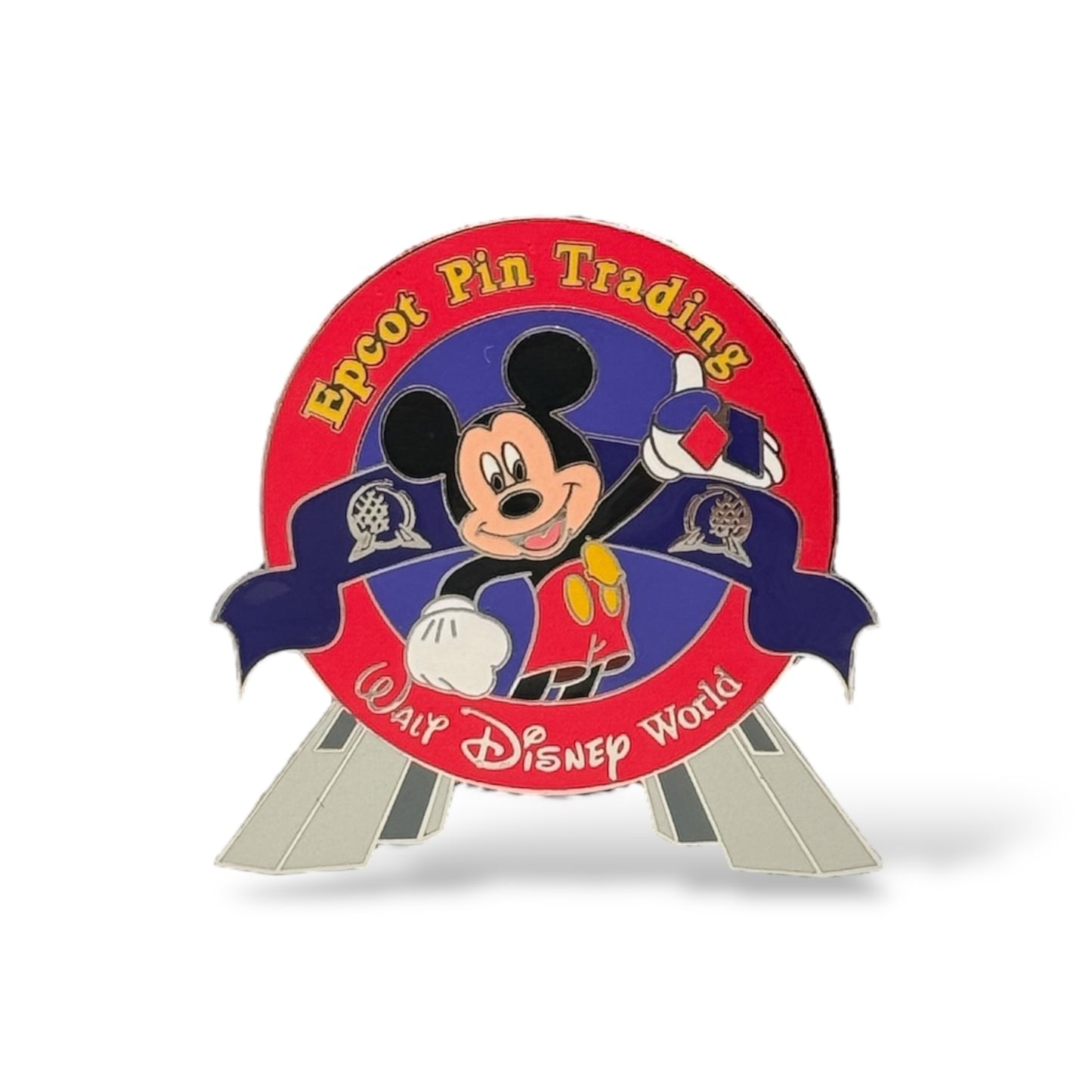 WDW Mickey Spaceship Earth Epcot Pin Trading Pin