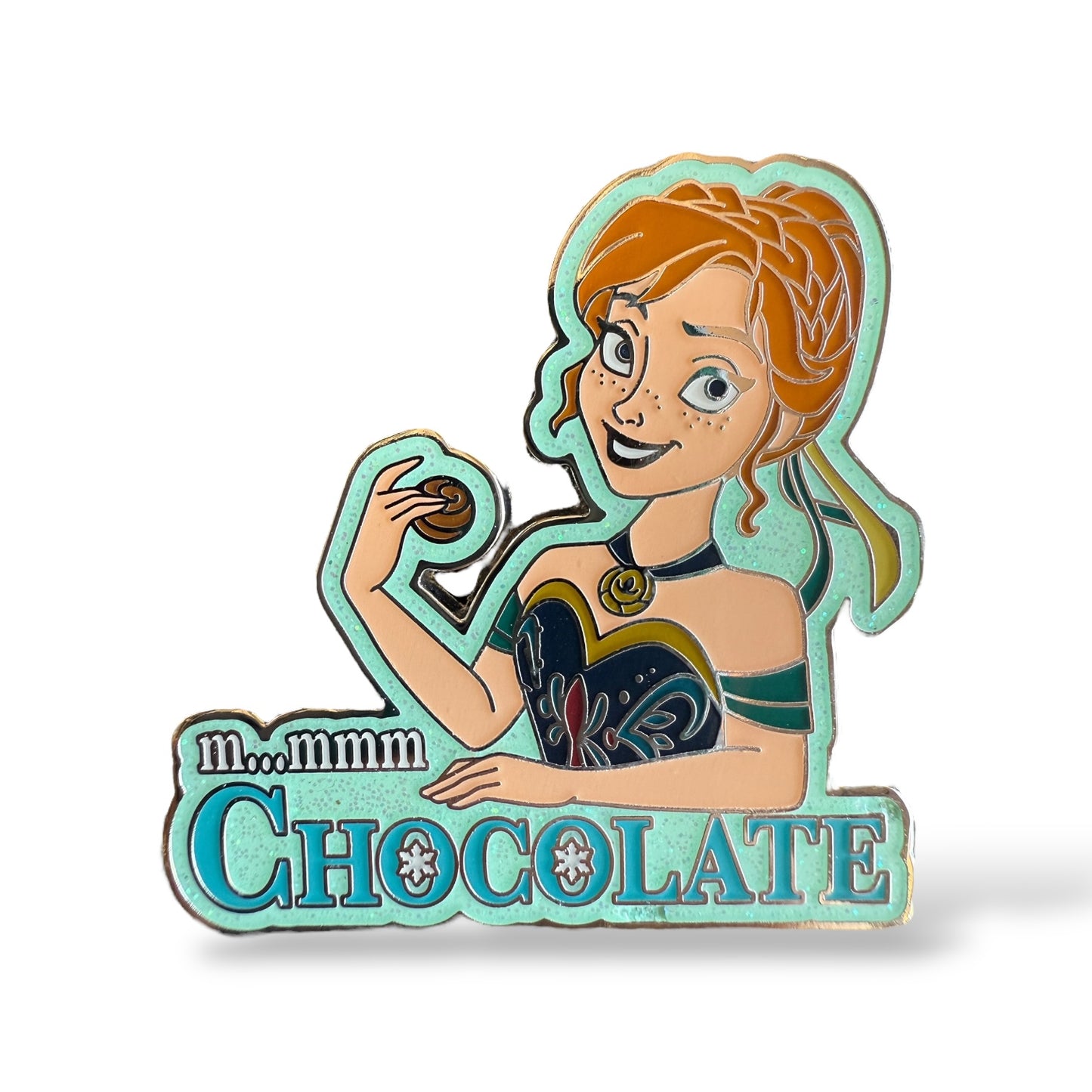 Disney Parks Frozen Anna Chocolate Pin