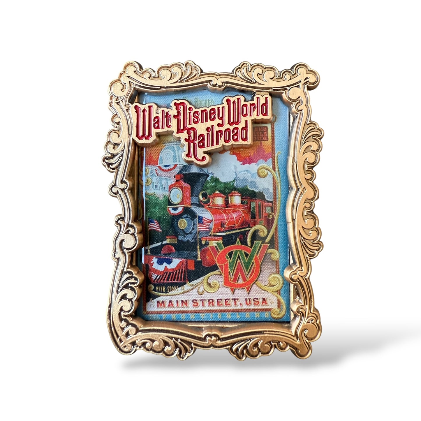 WDW Walt Disney World Railroad Poster Pin