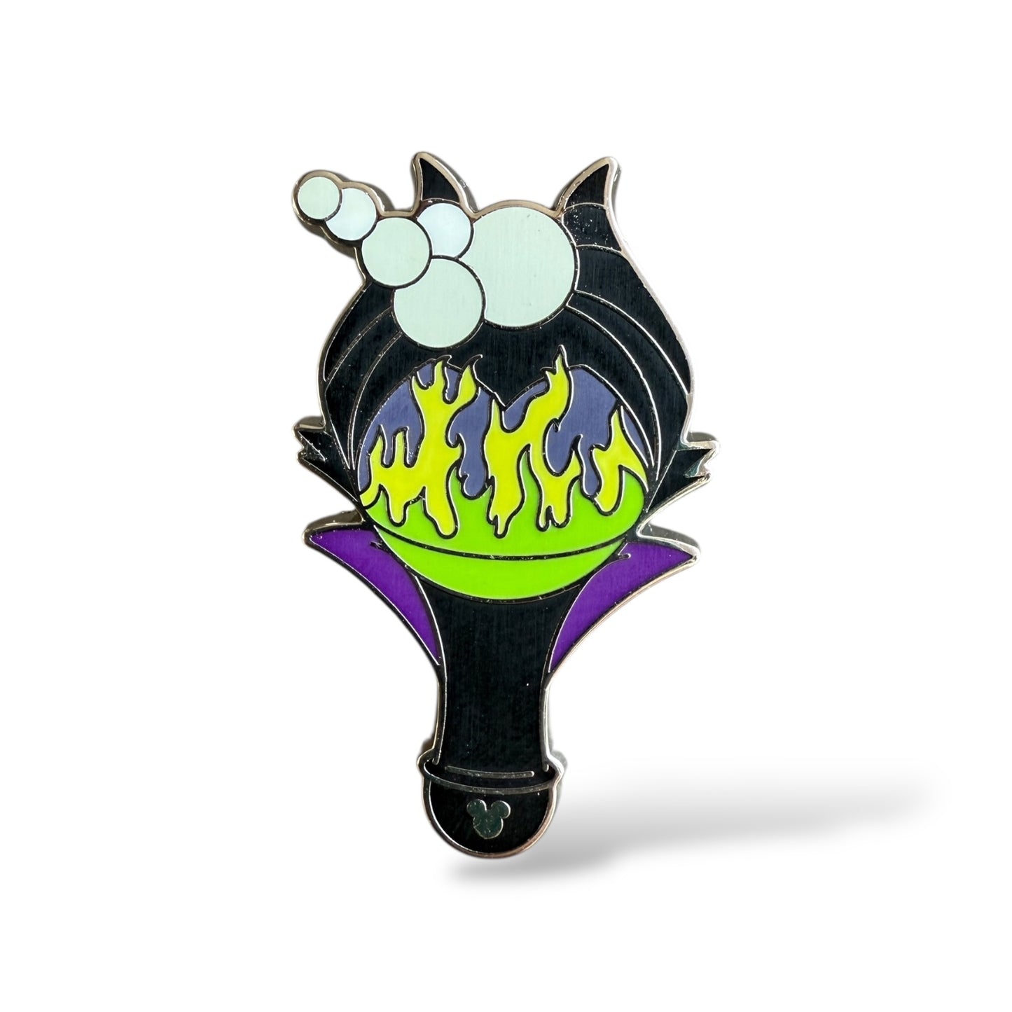 Cast Lanyard Bubble Wands Maleficent Hidden Mickey Pin